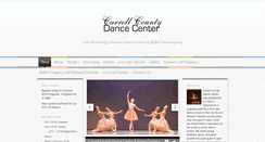 Desktop Screenshot of carrollcountydancecenter.com